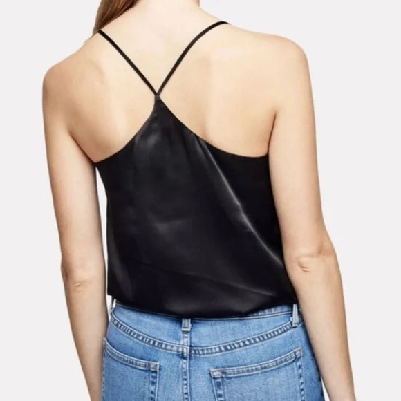 L’Agence Silk Plunge Neck Bodysuit in Black, Size Large. 🖤 - Picture 2 of 9